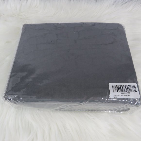 NEW - Dark Grey Twin XL Sheet Set - Picture 8 of 8
